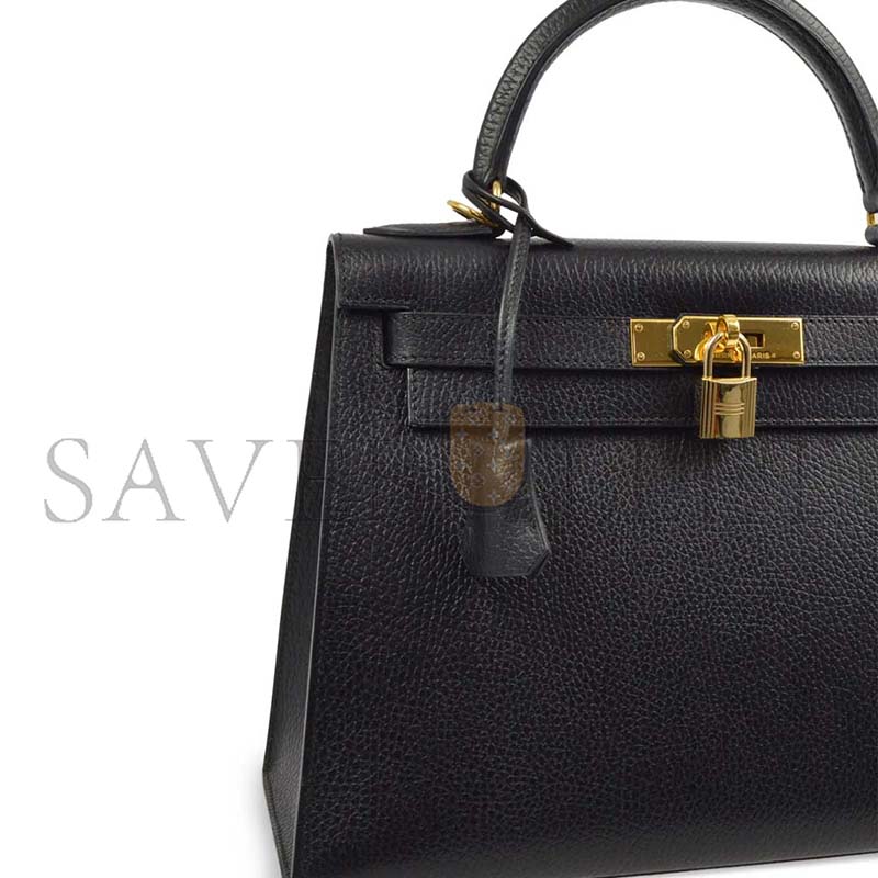 h**mes kelly 25 chevre noir G01den hardware (25*17*7cm)